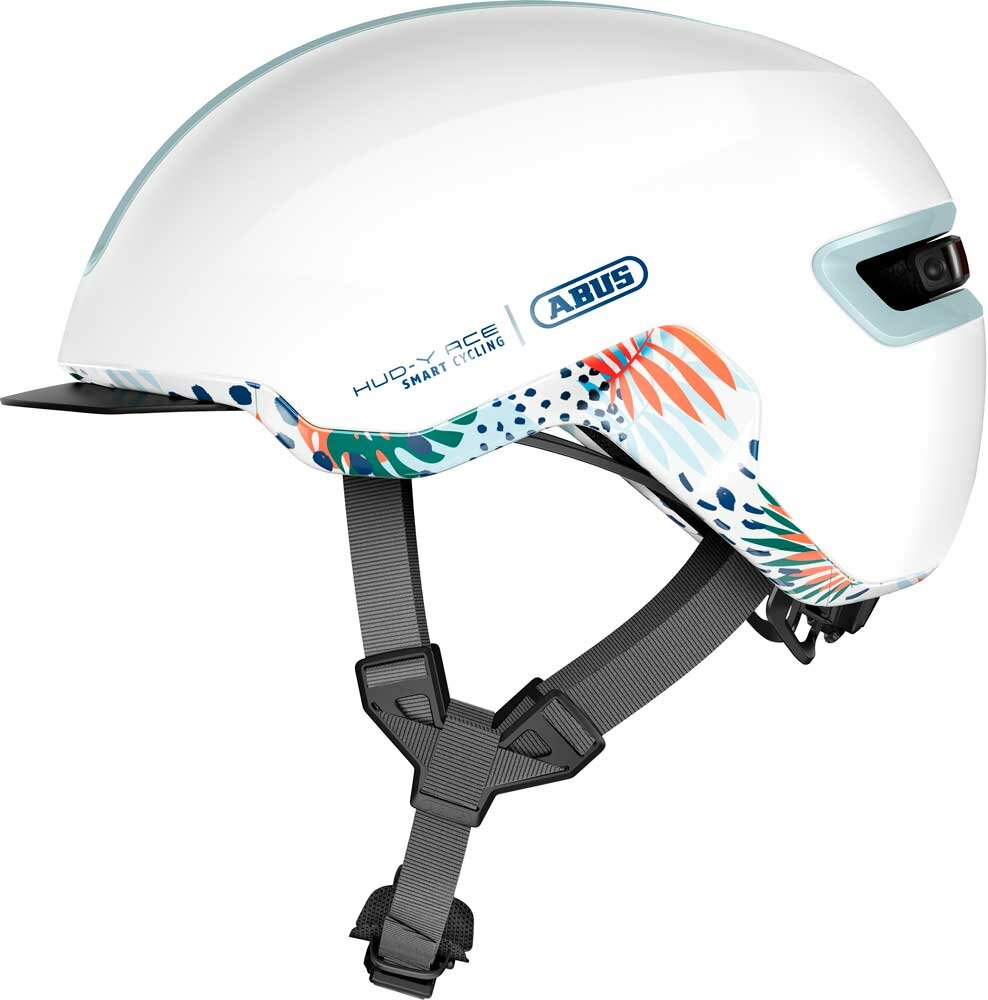 abus helm hud-y m 54-58cm flower white