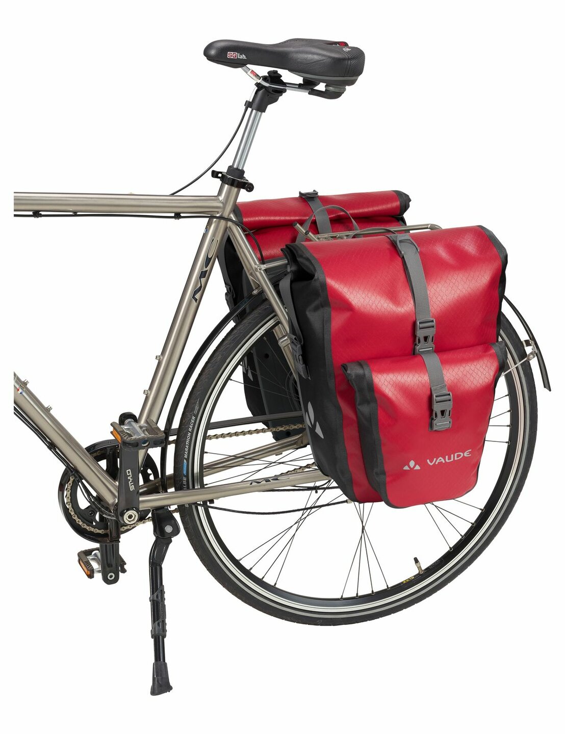 vaude aqua back op fiets