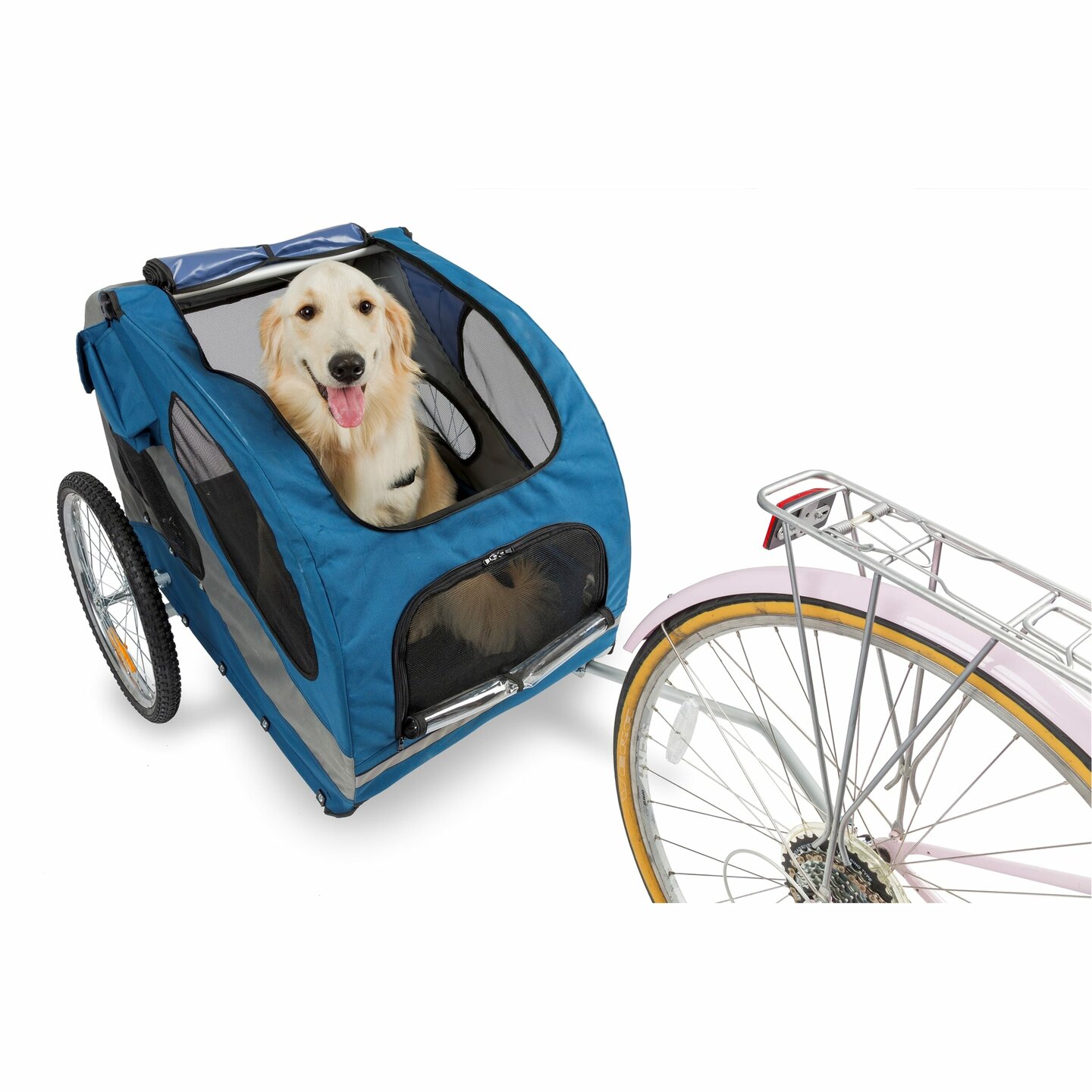 petsafe happy ride hondenfietskar large blauw