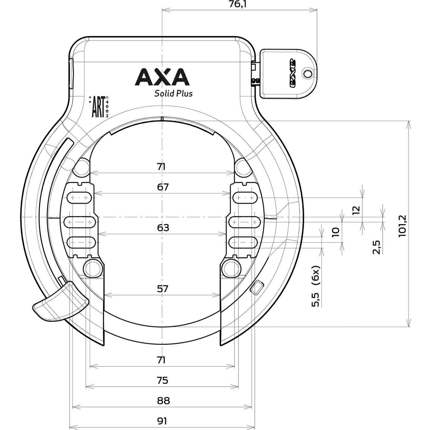 axa solid plus afmetingen