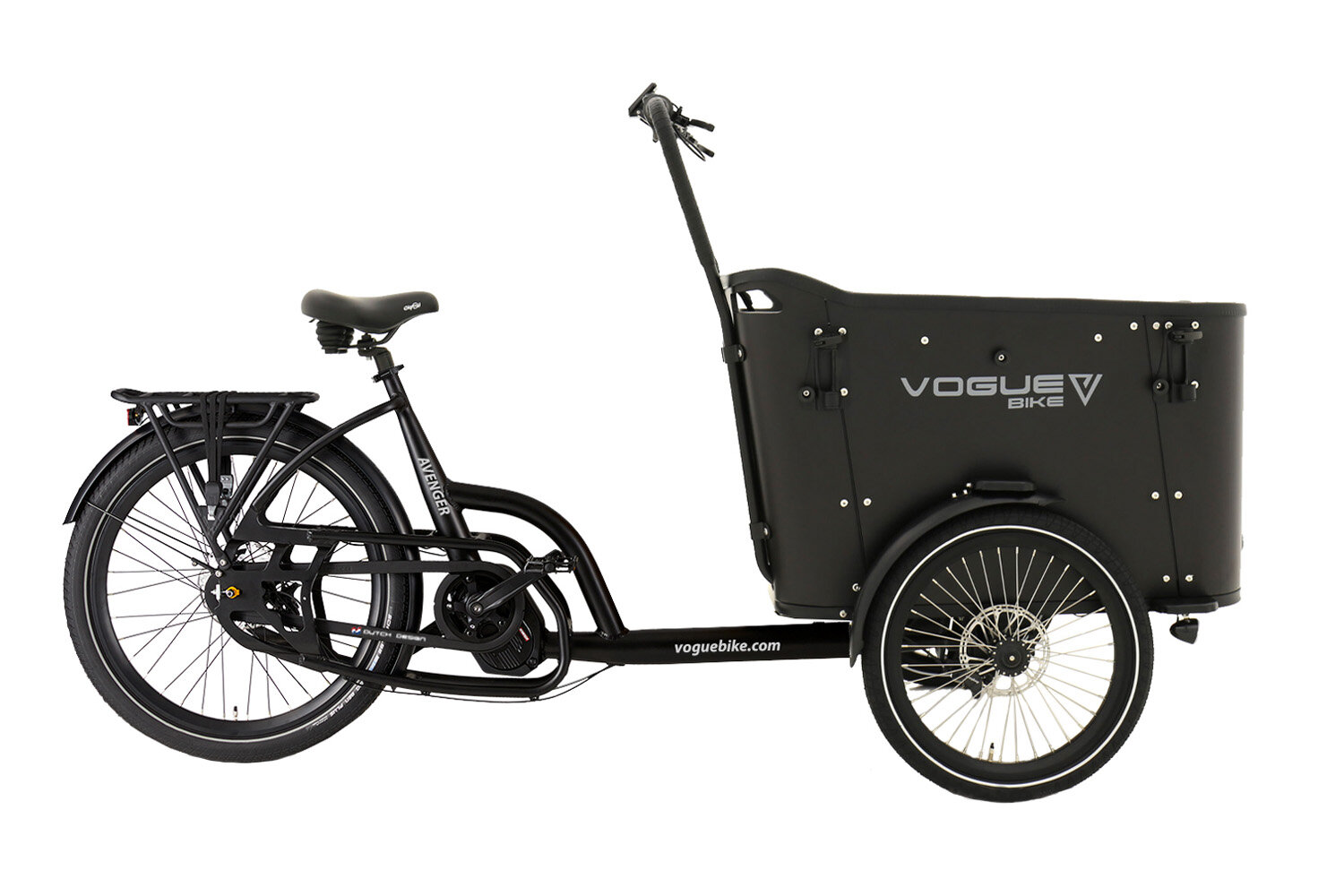 Vogue avenger bakfiets zwart