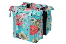 basil fietstas dubbel bloom field blue 28-35l