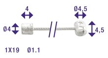 elvedes derailleurkabel shimano suntour 2,25 meter afmetingen