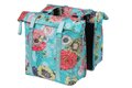 basil fietstas dubbel bloom field blue 28-35l