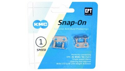 KMC Kettingschakel Snap-On | 1/8 EPT | Zilver